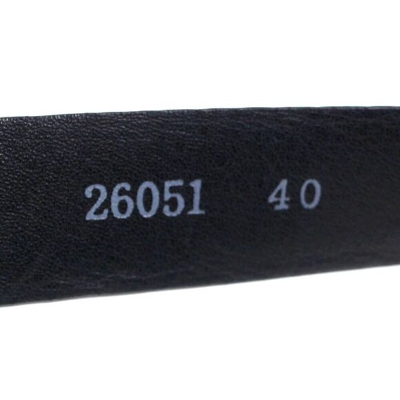 BLACK GENUINE LEATHER CROCO PRINT 1 1/8"Wd CASUAL DRESS MEN'S BELT Sz 40 (A6 - Picture 8 of 13